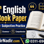 9th English full book paper with objective and subjective practice