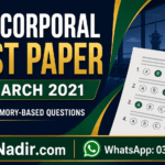 ASF Corporal past paper 27 March 2021 with 54 memory-based questions