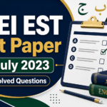 FGEI EST Past Paper 15 July 2023 solved questions
