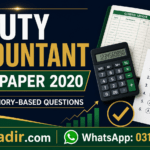 PPSC Deputy Accountant past paper 2020 with 74 memory-based questions