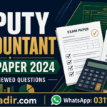 PPSC Deputy Accountant Past Paper 2024 with 100 reviewed questions