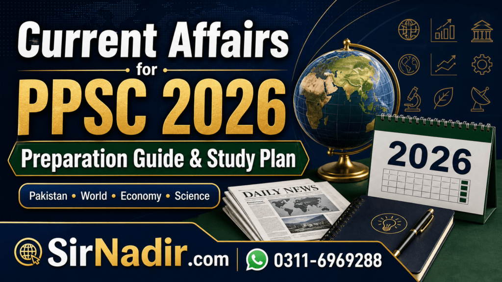 PPSC current affairs 2026 preparation guide and study plan