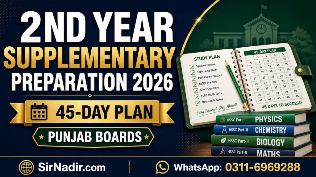 2nd Year Supplementary Preparation 2026