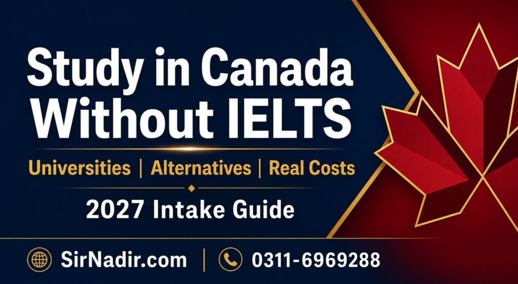 Study in Canada without IELTS 2027 universities and alternatives