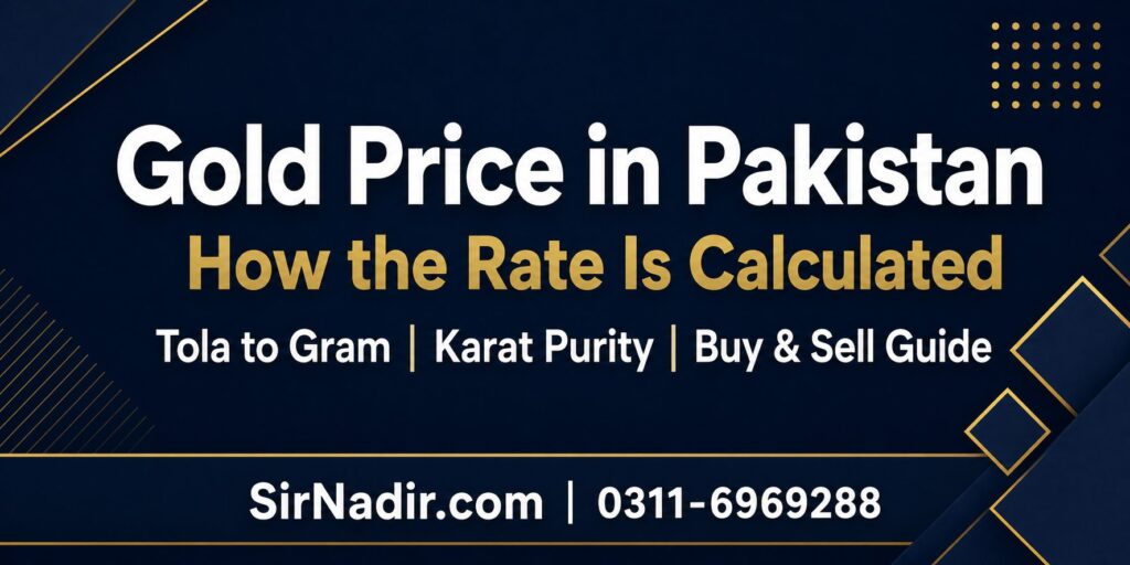 Gold price in Pakistan how the rate is calculated per tola