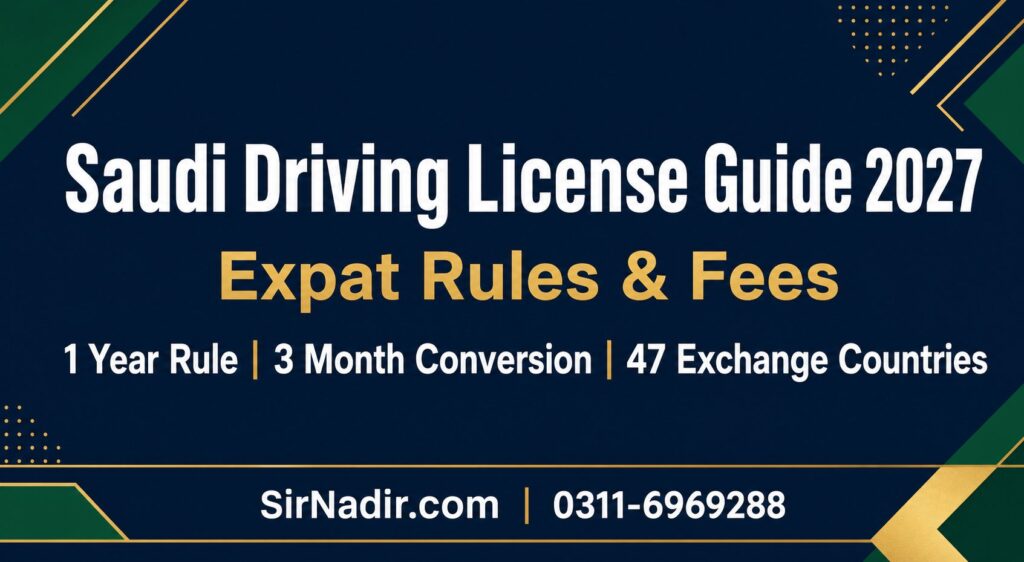 Saudi Arabia driving license guide 2027 expats fees
