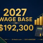 Social Security wage base 2027 limit of 192,300 dollars