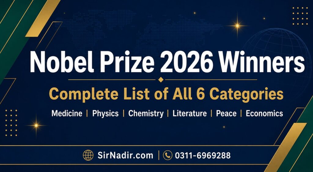 Nobel Prize 2026 winners complete list all six categories