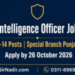 PPSC Intelligence Officer Jobs 2026 – 30 Vacancies in Special Branch Punjab Police